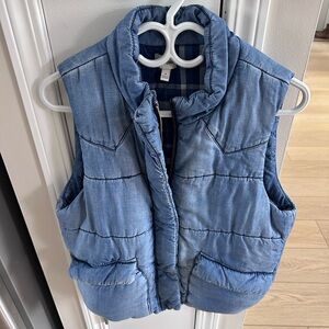Sneak Peek Denim Blue Quilted Vest